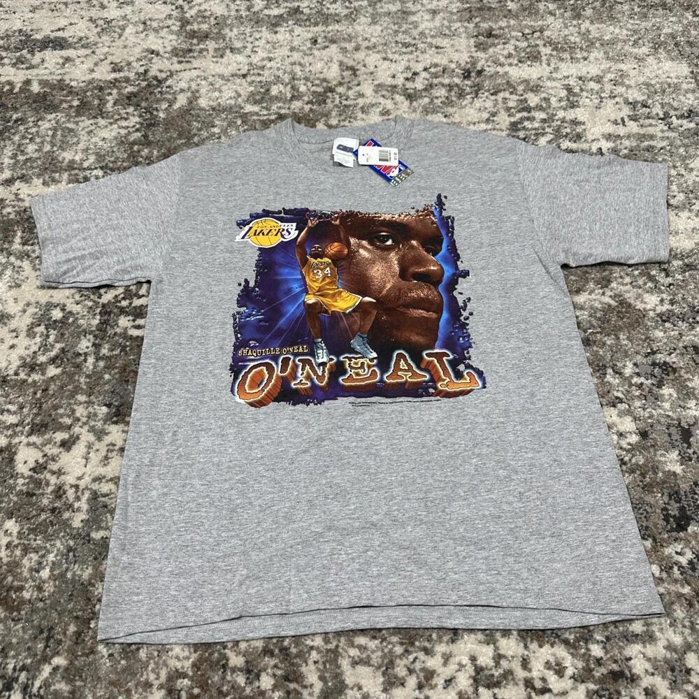 Shaq Shaquille Oneal T-Shirt Los Angeles Lakers Sz Large Nba 2003 Csa